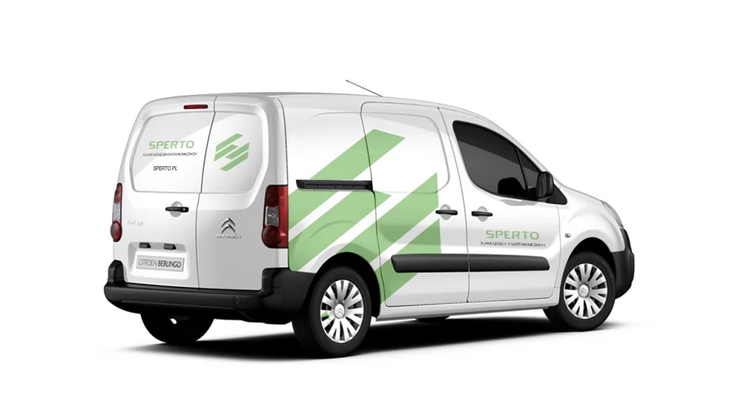Mobilny serwis Sperto — Citroën Berlingo z logo Sperto